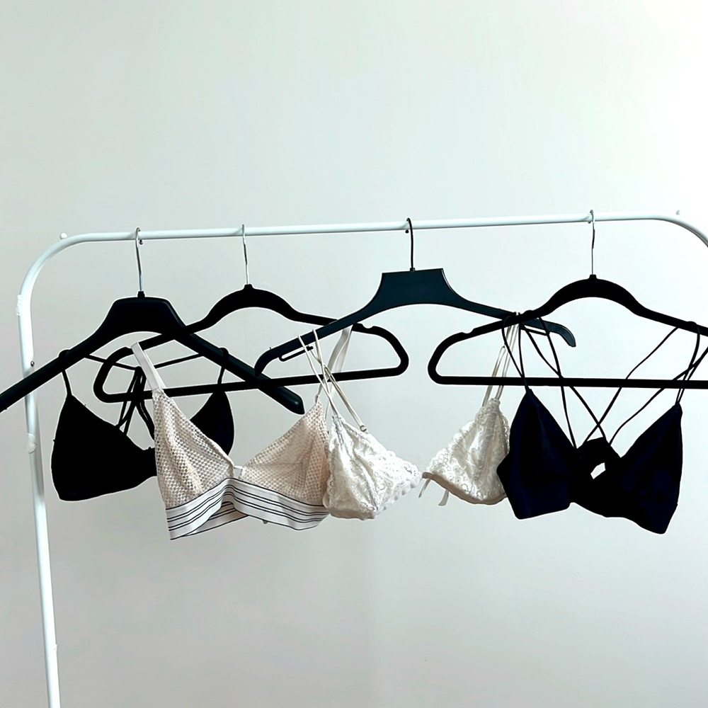 Bralettes (4 total): Lively, Free People, Urban Outfitters size XS-L
